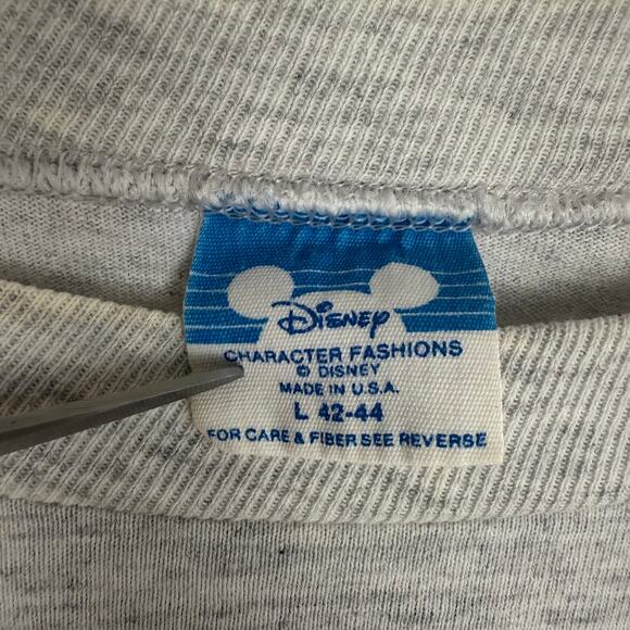 Vintage Disney Character Fashions Mickey Walt Disney World Grey T-Shirt Large - Picture 12 of 12